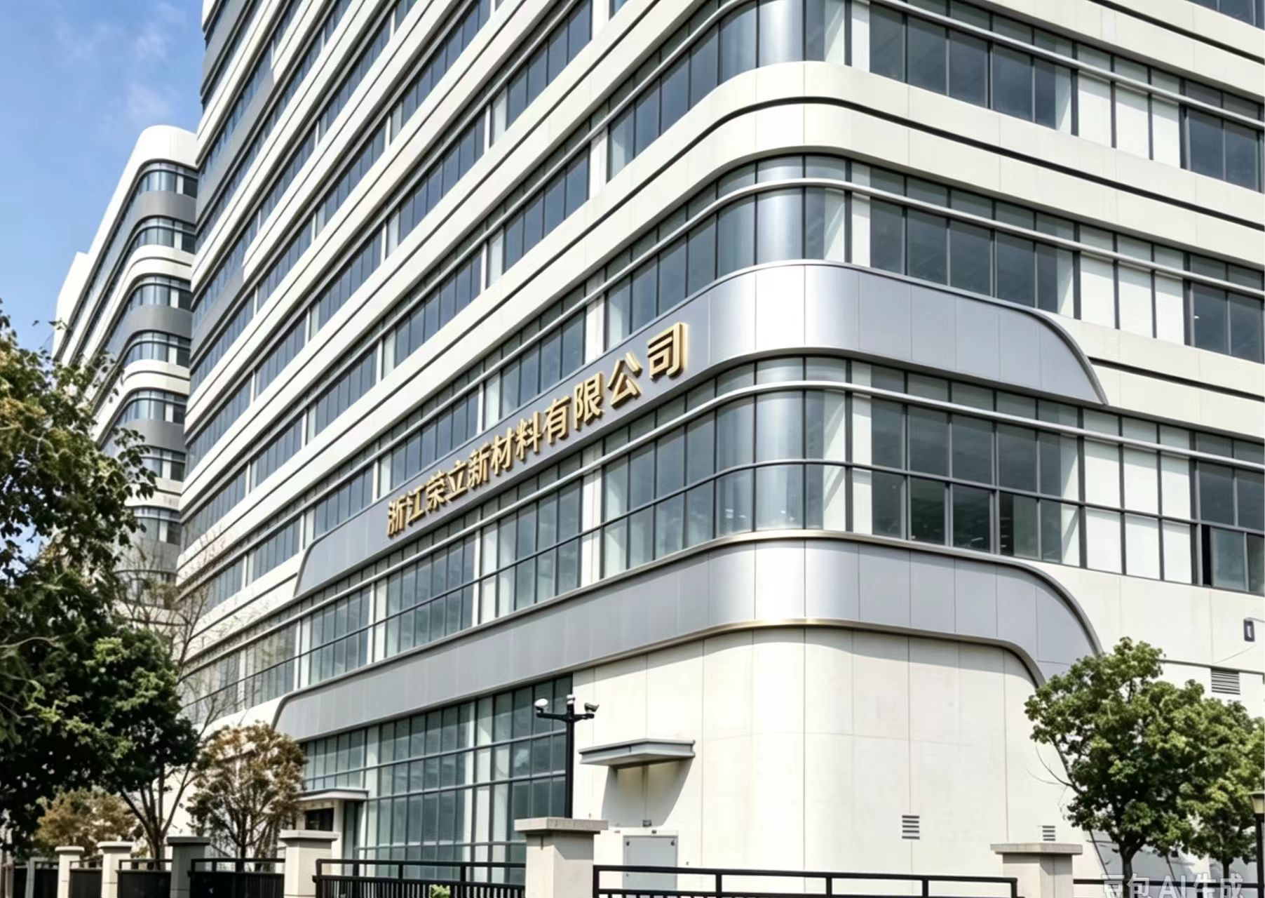 Factory exterior of Zhejiang Rongli New Material Co., Ltd.